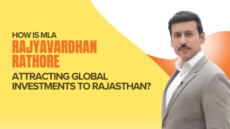 How is MLA Rajyavardhan Rathore attracting global investments to Rajasthan?