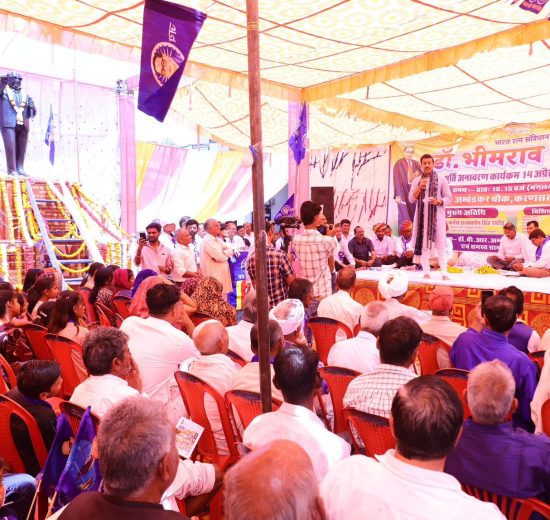 On April 14, 2026, Col. Rajyavardhan Rathore attended Ambedkar Jayanti at Karansar in Jhotwara, honoured Baba Saheb's statue, announced a high-mast light, and reminded residents: children build nations.