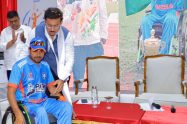 Sports Minister Col. Rajyavardhan Rathore reviewing the blueprints of the new Maharana Pratap Sports University and interacting with technical sports coaches.