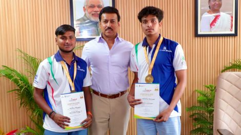 BSDU Jaipur students selected for WorldSkills Shanghai 2026 meeting Col Rajyavardhan Rathore