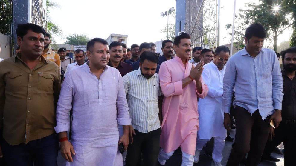 Rajyavardhan Singh Rathore leading Rajasthan development initiatives