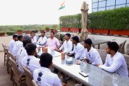 Rajasthan youth participating in Vibrant Village Programme 2026 with Rajyavardhan Rathore