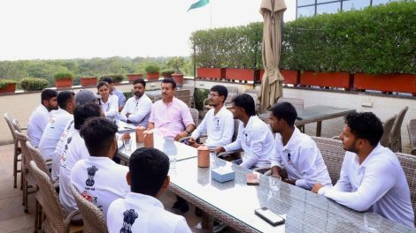 Rajasthan youth participating in Vibrant Village Programme 2026 with Rajyavardhan Rathore